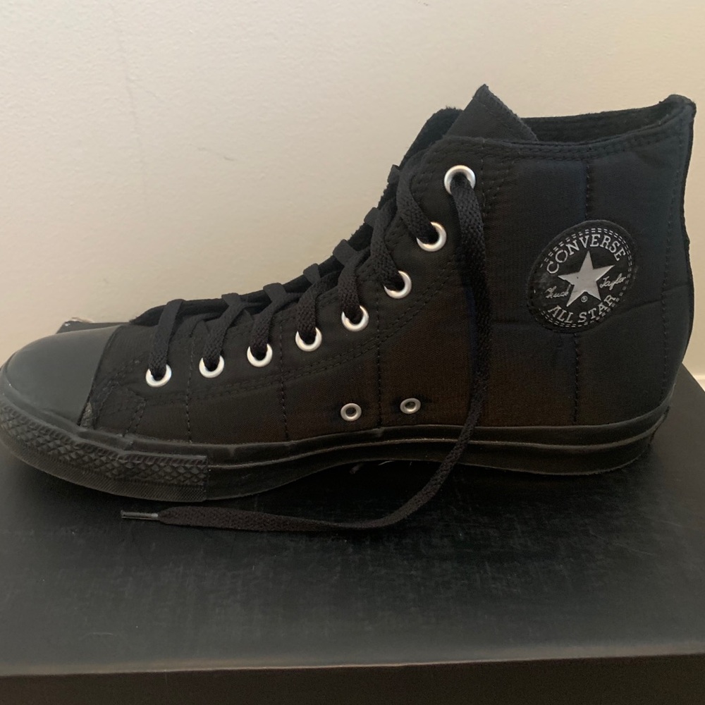 RARE Patted Converse High Tops Black Size 11